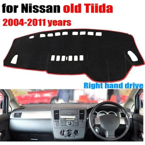 Car dashboard cover mat for Nissan old TIIDA 2004-2011 years Right hand drive dashmat pad dash covers dashboard accessories