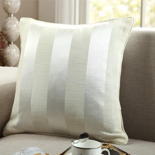 GYK002 Aima Stripes Solid Colors Cushion Case (No Filling) 1PC Polyester Home Decor Bedroom Decorative Sofa Car Throw Pillows
