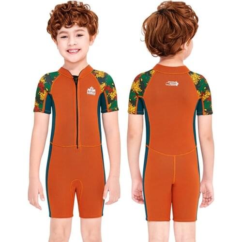 Boy Neoprene 2.5MM Wetsuit Children Rash Guards Swimming Kitesurf Kids Surf Scuba Diving Clothes Bathing Suit Windsurf Swimsuit