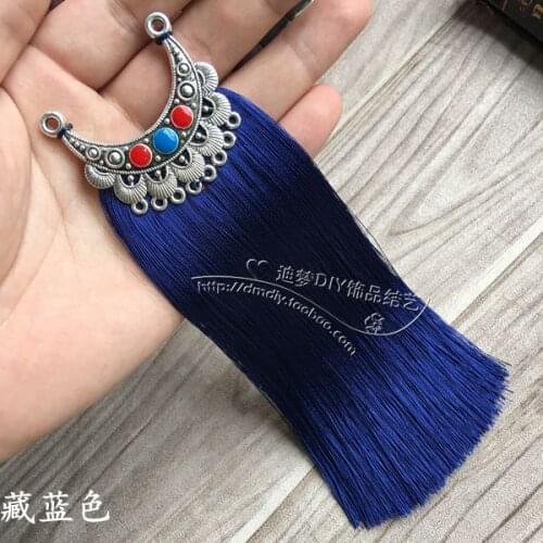 Length 18cm DIY jewelry accessories Zinc alloy plating Nation Wind sweater chain hanging spike Rayon car pendant Hanging ear tas