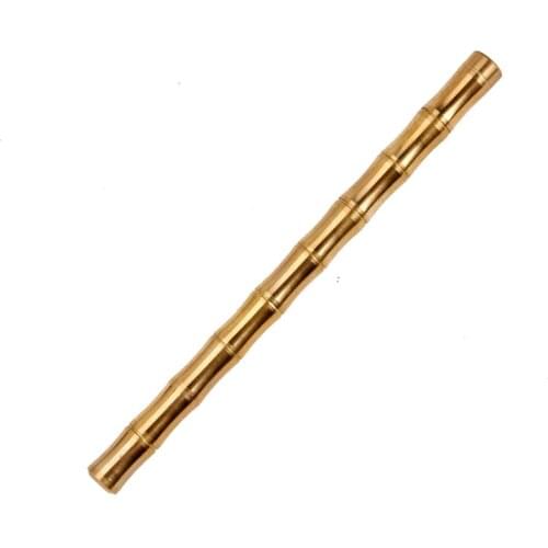 10PCS Creative Bamboo Brass Metal Ballpoint Pen Tactical Defense Pen Novelty Pens for Writing