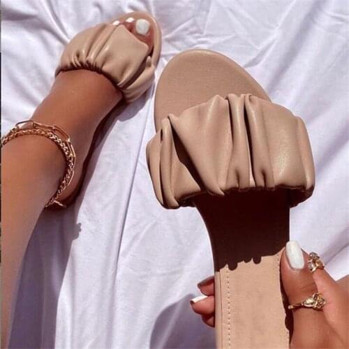 Ladies Summer Beach Flip Flops Fashion Flat Open Toe Sandals Womens Big Size Designer Slippers Outside Female Slides Home Shoes