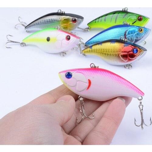 1Pcs VIB Ses Fishing Lure Hard Bait 7.5cm/18g Crankbait Bionic Artificial Pesca Isca Tackle With 6# Hooks Wobblers For Fishing