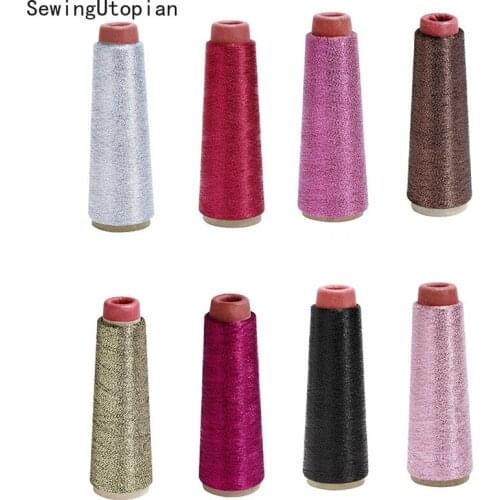 Cross-Stitch Roll Metallic Embroidery Crochet Knitting Yarn Woven Line Metallic Yarn Threads Sewing Accessory Diy Sewing Thread