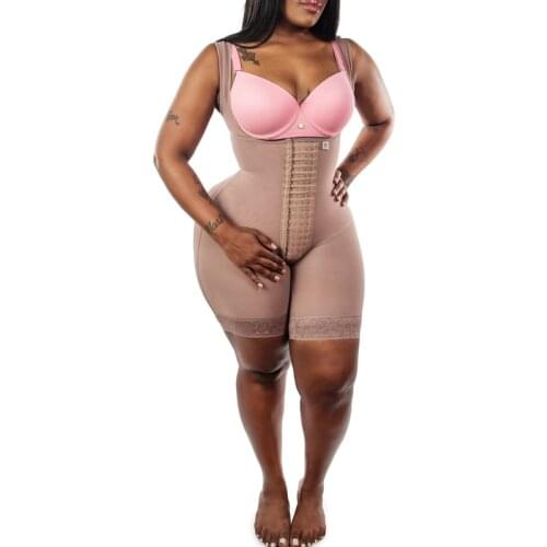 Women Full Body Shapewear Skims Open Bust Tummy Control Faja Postpartum Bodysuit Cinta Modeladora BBL Post Op Surgery Supplies