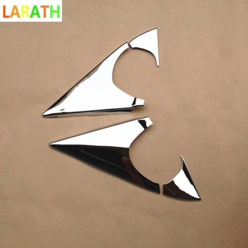4PCS Chrome Front Window Triangle Cover Decoration Trim For Hyundai IX25 Creta 2015 2016 2017 2018 Accessories