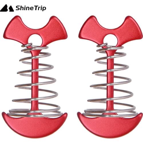 8Pcs Adjustable Plank Floor Spring Fishbone Anchor Tent Pegs Buckle Outdoor Awning Deck Stakes Fixed Nails Camping Tent Hooks