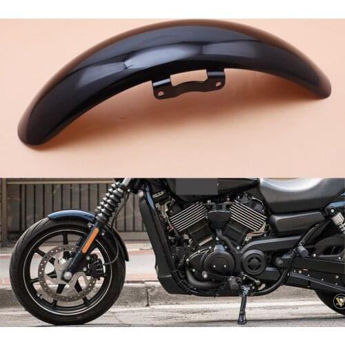Black ABS Motorcycle Front Fender Mud Flaps Splash Guard Protector 19" For Harley Street XG750 XG500 2015-18