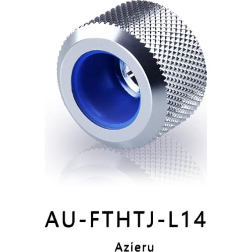 Bykski Azieru Hard Tube Fitting OD14mm Enhanced Anti-off Rubber Hand Compression Copper Fitting G1/4' use for PMMA/PETG Rigidity