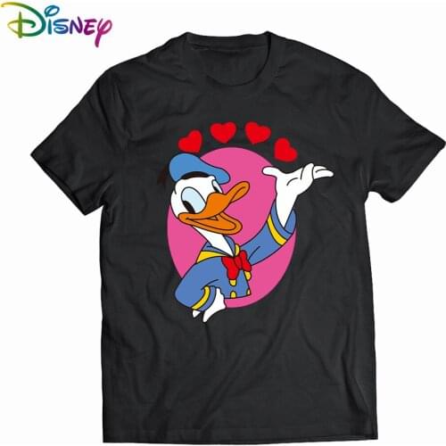 Disney Donald Duck Women t-shirts Womens cotton t-shirt Short sleeve tee Anime t-shirts Summer graphic t shirts Tops 2021