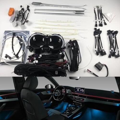 For Audi A4 B9 A5 2017 2018 2019 32 Colors Interior Atmosphere Light ambient light Door contour lights