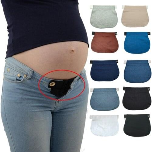Maternity Jeans adjust button Pregnant women Waistband Belt Waist Extender Clothing Pants For Sewing Accessories