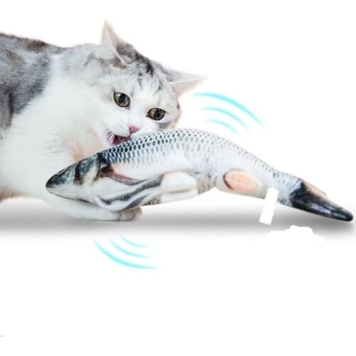 Electric Cat Toy 3D Fish USB Charging Simulation Fish Interactive Cat Toys for Cats Pet Toy cat supplies juguetes para gatos