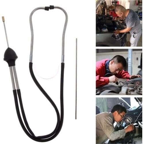 Franchise Mechanics Cylinder Stethoscope Car Engine Block Diagnostic Automotive Hearing Tools Anti-shocked Durable Chromed-steel