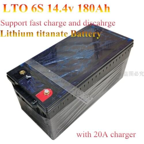 GTK 6S 14.4v LTO 14V 180AH Lithium Titanate Battery Yacht UPS Energy Storage RV Rickshaw Golf Trolley Power Too l+ 20A charger