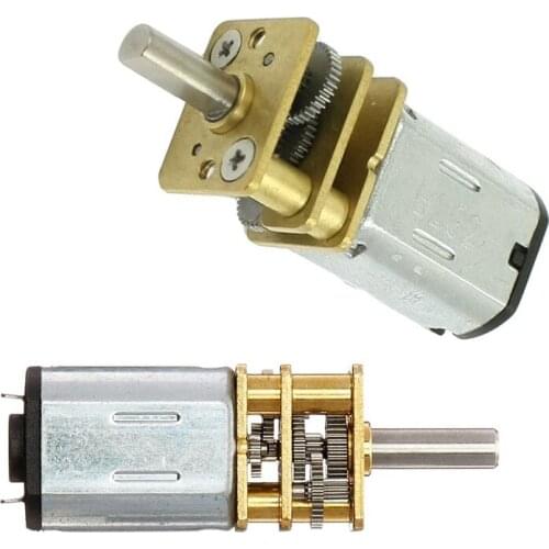 JA12-N20 Model DC 12V 100RPM Torque Gearbox Mini Gear Box Motor Silver+Gold & DC 3V 30RPM Silver