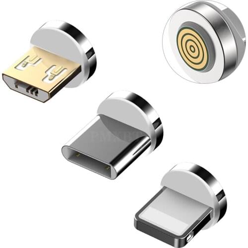 Magnetic Plug 7 Pin Magnetic Charging Cable Adapter Micro USB Type C Magnet Connector Mobile Phone Dust Plugs Tip For Iphone