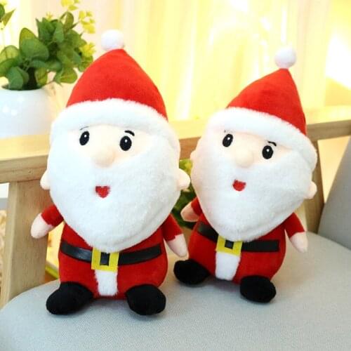 Lovely Stuffed Plush Animal Kawaii Toys Christmas Gifts Elk Santa Claus Doll Plush Toys Children Christmas Birthday Gift