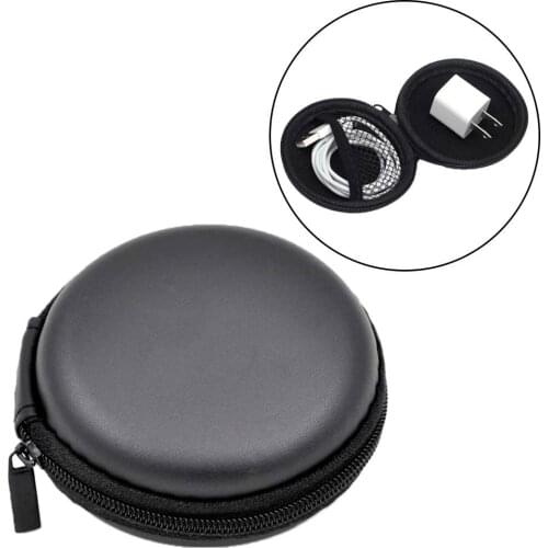 Multifunctional Shockproof Round Zipper Storage Bag Earphone Organizer Pouch