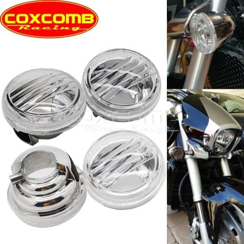 Motorbike Clear Turn Signal Light Indicator Lens Cover For Suzuki Boulevard C90 1500 C109R M109R Intruder M50 C50 VL800 Volusia