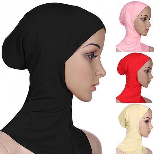 Muslim Soft Under Scarf Hat Cap Bone Bonnet Neck Cover Hijab Amira Cap Women Islamic Ninja Ramadan Cover Prayer Middle East