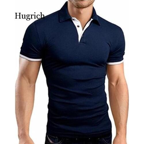 2021 Brand Summer New Mens T-Shirt Lapel Casual Short-Sleeved Stitching T-Shirt for Male Solid Color Pullover Tops T-Shirt