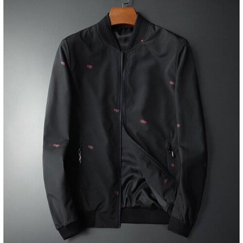 Men luxury Rib New Sleeve Embroidered Fish Bone Striped couple Baseball Coats & Jackets Abstract digital coat Motor #N98