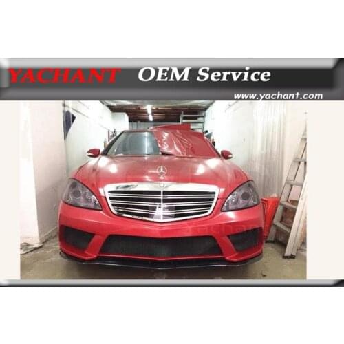 Car-Styling Fiber Glass FRP Bodykit Front Bumper Fit For 2007-2013 MB W221 S-Class Black Series Style Front Bumper