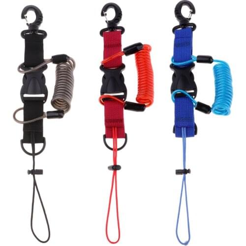 Scuba Diving Dive Lanyard Clip Snorkeling Webbing Strap with Quick Release Buckle for Camera Light Torch Holding