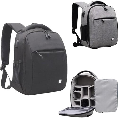 New Arrival Photography Backpack with Comparment USB Charger Shoulder Bag for DSLR Digital Cameras Lens Tripod Acessories