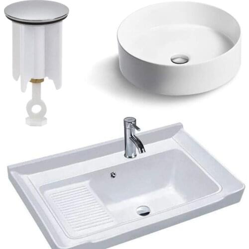 40MM Bath Plug Sink Plug Bathroom Universal Basin Plug Detachable Adjustable Manual Lift Drain Plug Kitchen Accessories
