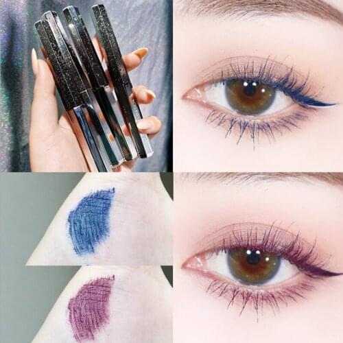 4 Colors Eyelash Mascara Long Lasting Waterproof Minuteness Head Eye Lashes Natural Curling Cosmetics TSLM1