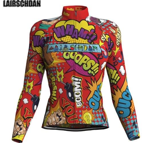 LairschDan Women Outdoor Racing Sports Wear Bicycle Long Sleeve Cycling Jersey Tops Female Mountain Bike Clothing Ropa Ciclismo