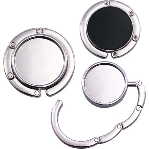 1Pc Portable Folding Alloy Purse Handbag Bag Hanger Hook Holder Table Hook