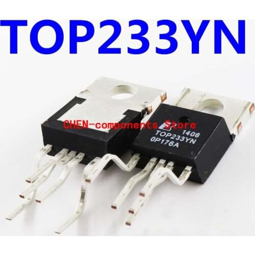 10pcs Original TOP233YN power management chip IC straight plug T0-220