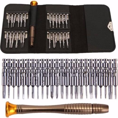 25 in 1 Precision Torx Screwdriver Cell Phone Wallet Repair Tool Kit for Mobile Phone Cellphone Electronics PC