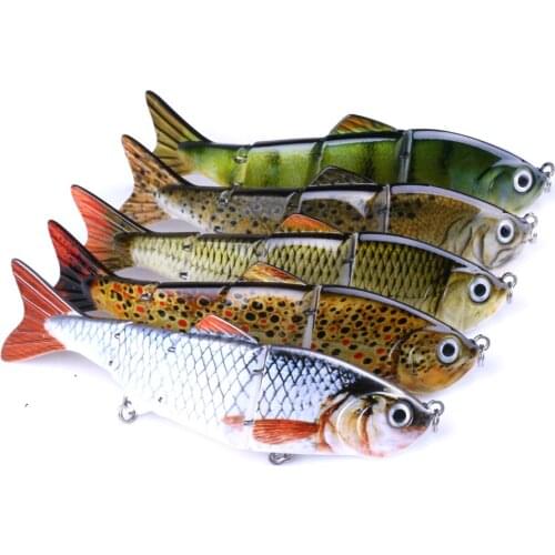 5PCS 12CM 16.8G Jointed Hard Fishing Lure Pesca Fishing Wobblers 4 Segments Crankbait Artificial Bait Carp Fishing Tackle