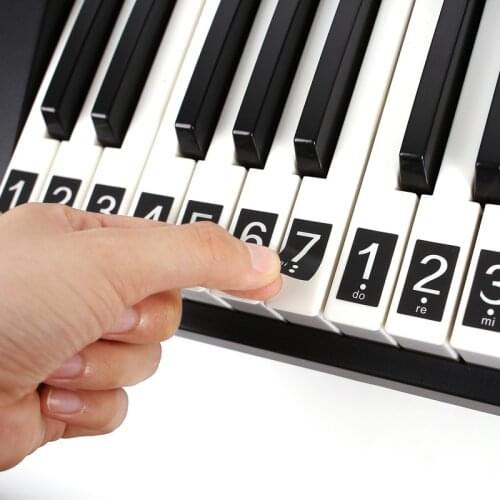 51/61/88 Key Piano Stickers Electronic Keyboard Label Note Stickers for Piano Learners