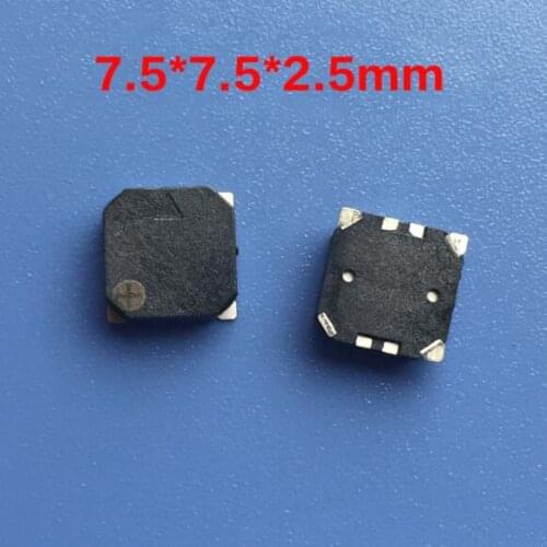 7525 passive Patch buzzer 7.5*7.5*2.5mm SMD Small buzzer 7.5x7.5x2.5mm