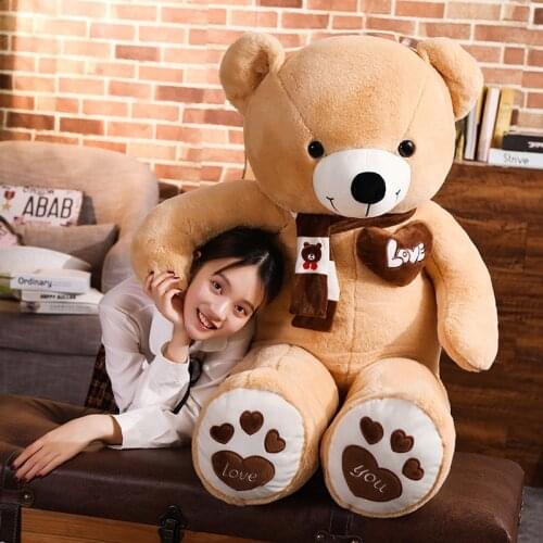 Hug bear doll doll teddy bear rag doll cute plush toy big bear for girls bed pillow girl birthday gift express white bear valent