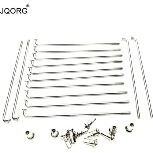 80 Pieces A Lot 9G Spokes Diameter 3.5 mm 304 Stainless Steel Material Motorcycle Spokes With Brass Nipple