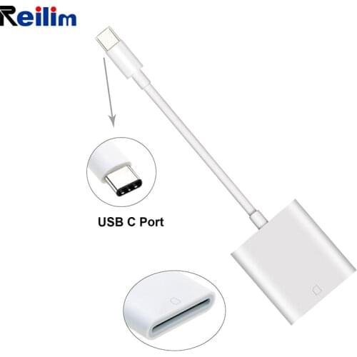 Reilim type c otg phone adapter SD card usb c adaptador tipo c camera photo splitters for ipad pro Cell Phone Samsung Galaxy