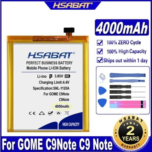 HSABAT 2018X87A 4000mAh Battery for GOME C9Note C9 Note 2018X87A Batteries