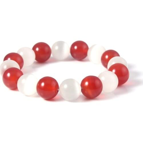 Animation Fruits Basket Kyo Sohma Bracelet Men Women Cosplay Props Bracelet White Red Crystal Beads Bangle Jewelry Gift