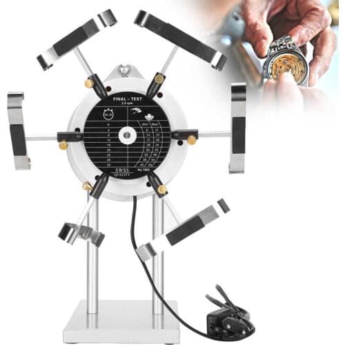 Watch Winder Machine Automatic Mechanical Alloy Watch Part Repairing Tool EU Plug 220V for Watchmakers