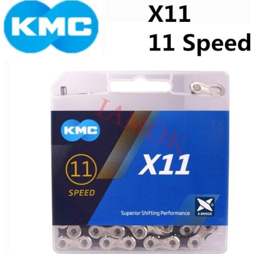 KMC X11 Bike 11 Speed Chain with MissingLink Iamok 118L Chains for SHIMANO and 11-speed Drivetrains Bicycle Parts