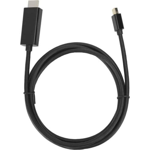 Male to Male Adapter Cable Mini DP HDMI Video Computer TV Accessories B0203 Black Computer Accessories
