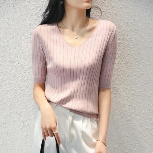 Kitimer Women's Knitted T-shirts