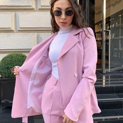 Young Girl Pink Pants Suits Women Ladies Evening Party Tuxedos Mother of the Bride Formal Work Wear For Wedding 2 pcs