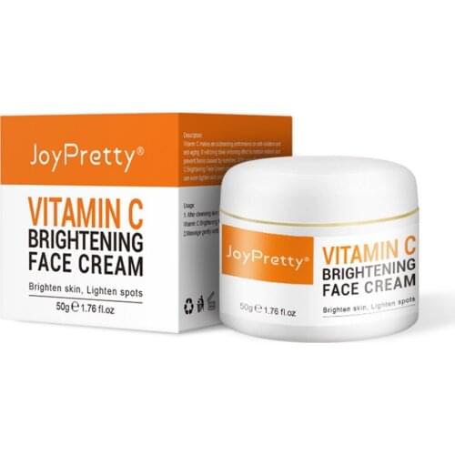 50g Vitamin C Face Cream Remove Dark Spots Whitening Cream Anti-Aging Firming Skin Care Brightening Moisturizing Dark Spots